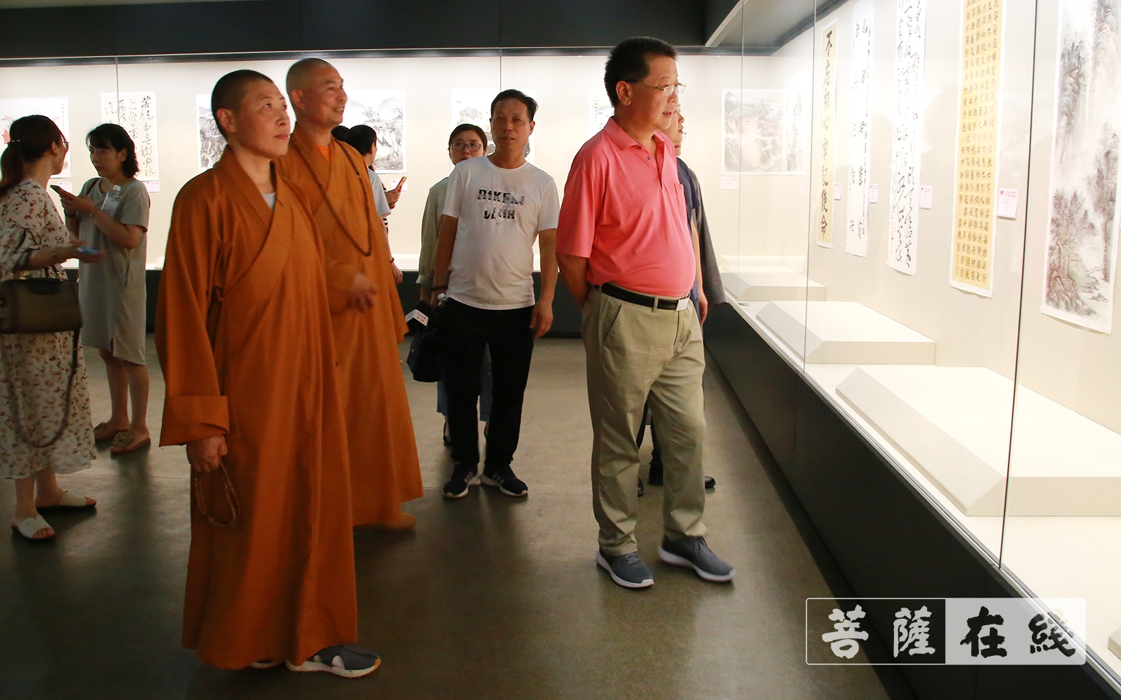 佛教-“翰墨柔情 感念党恩”常州市金坛区佛教界举办庆建党百年书画展
