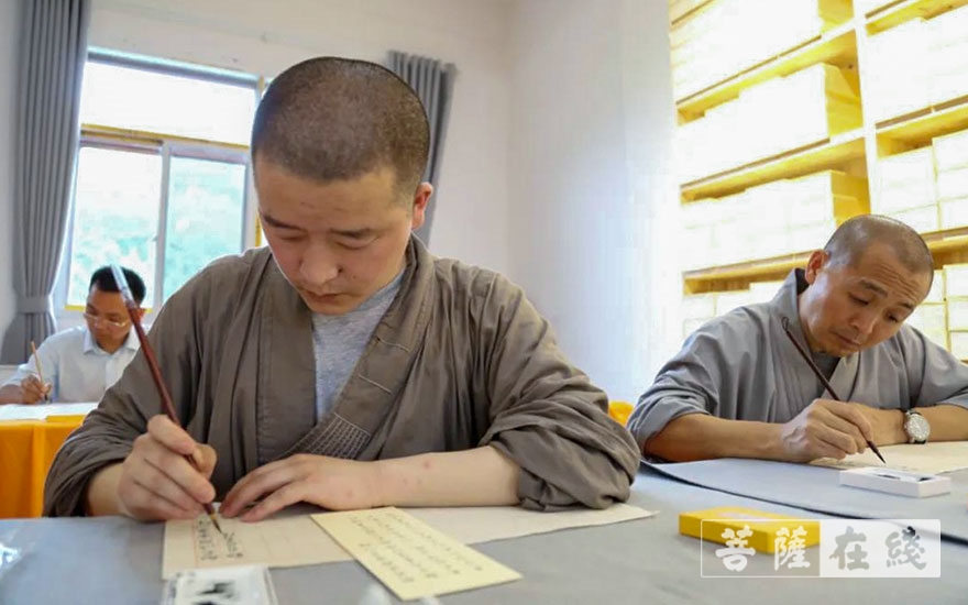 云居山-云居山庆云禅寺首期暑期书法抄经班结业 云居山-云居山庆云禅寺首期暑期书法抄经班结业