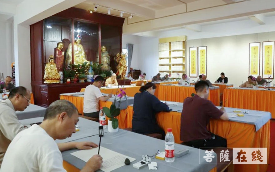 云居山-云居山庆云禅寺首期暑期书法抄经班结业 云居山-云居山庆云禅寺首期暑期书法抄经班结业