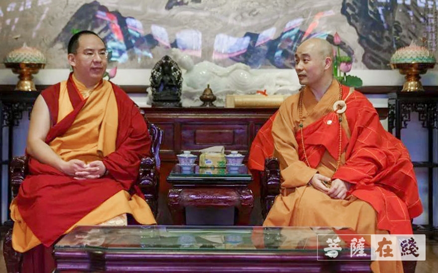 文殊院-十一世班禅大师参访成都文殊院