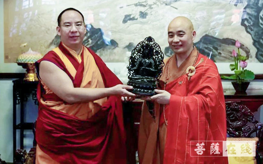 文殊院-十一世班禅大师参访成都文殊院
