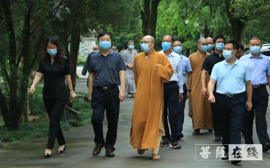 云门寺-广东省委统战部一行调研云门寺及广东佛学院云门学院
