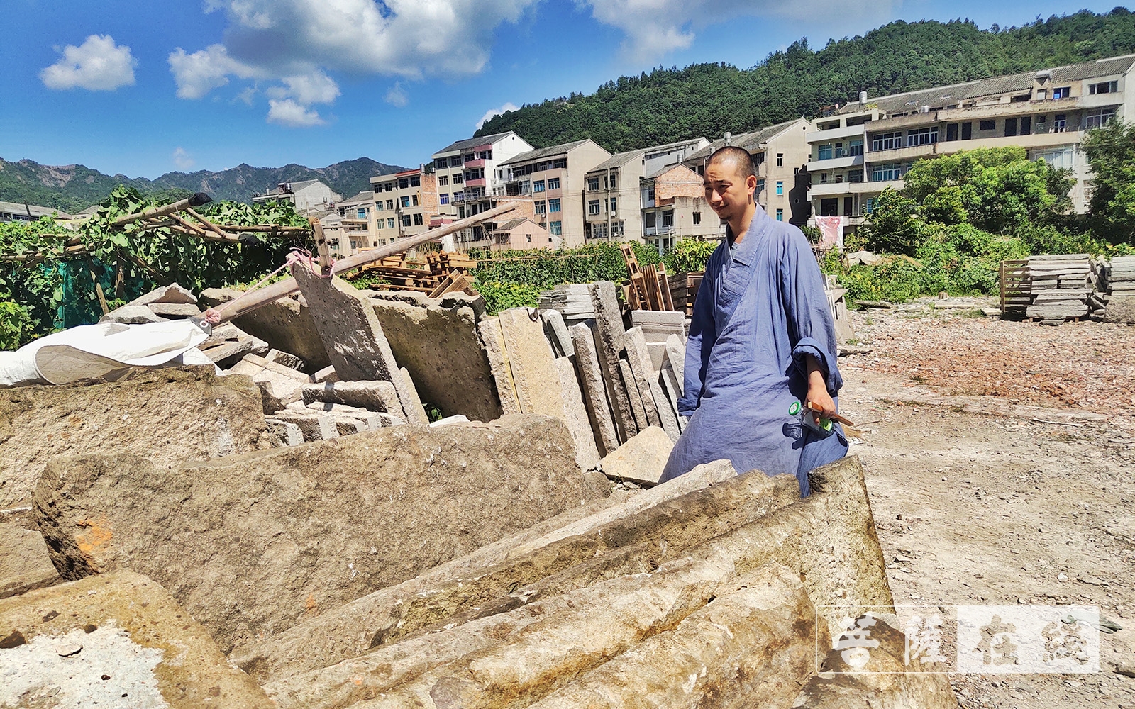 浦江惠云讲寺不二门开工、不动明王造像启动