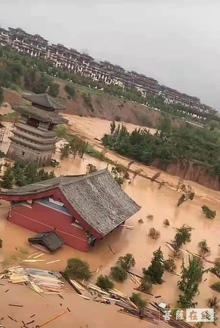 佛教-河南古刹荥阳洞林寺受灾实况，灾后修建迫在眉睫