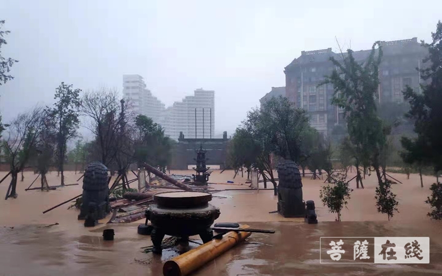 佛教-河南古刹荥阳洞林寺受灾实况，灾后修建迫在眉睫