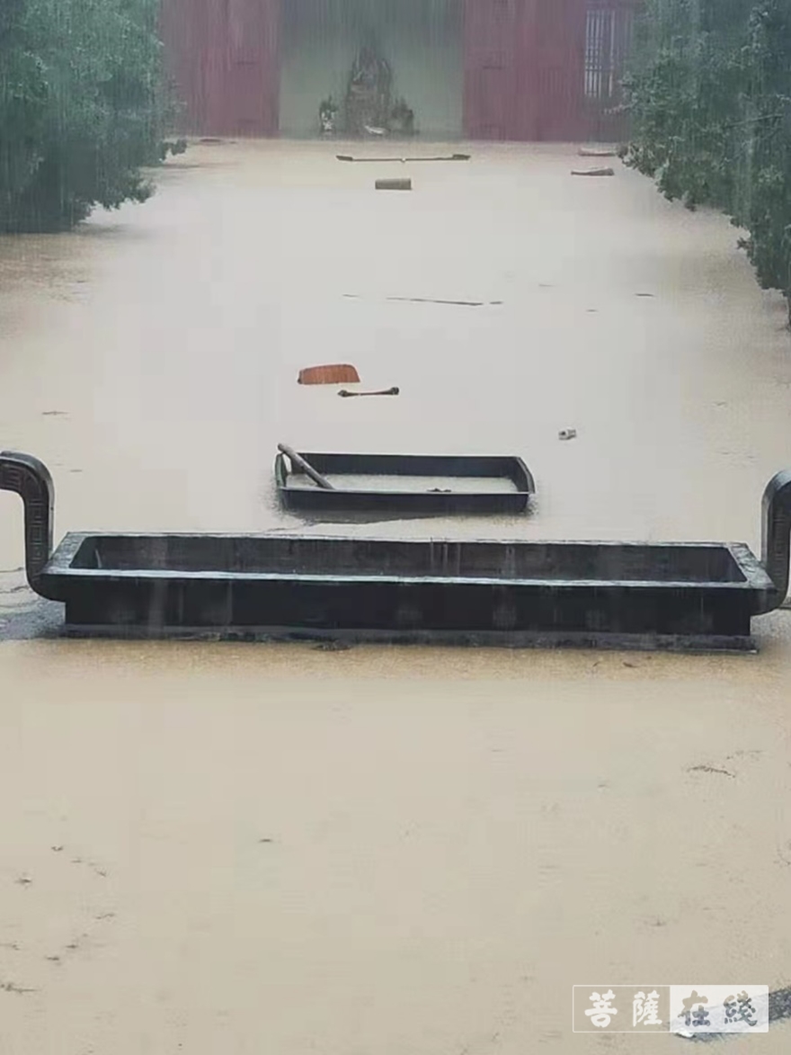 佛教-河南古刹荥阳洞林寺受灾实况，灾后修建迫在眉睫