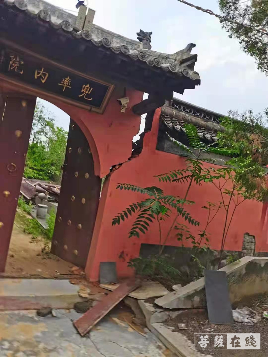 佛教-河南古刹荥阳洞林寺受灾实况，灾后修建迫在眉睫
