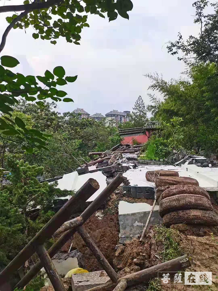 佛教-河南古刹荥阳洞林寺受灾实况，灾后修建迫在眉睫