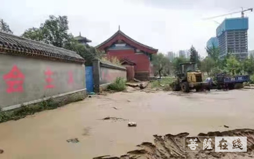 佛教-河南古刹荥阳洞林寺受灾实况，灾后修建迫在眉睫