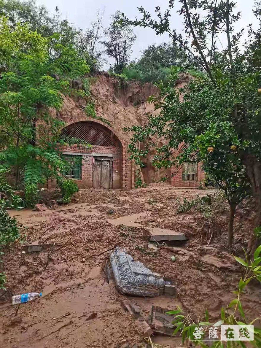 佛教-河南古刹荥阳洞林寺受灾实况，灾后修建迫在眉睫