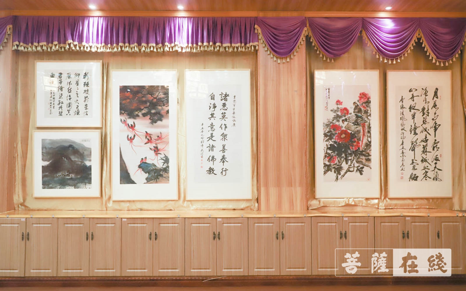 佛教-上海隆庆寺举行书画“荷”影、人文“养”心 ——庆祝建党百年文化活动