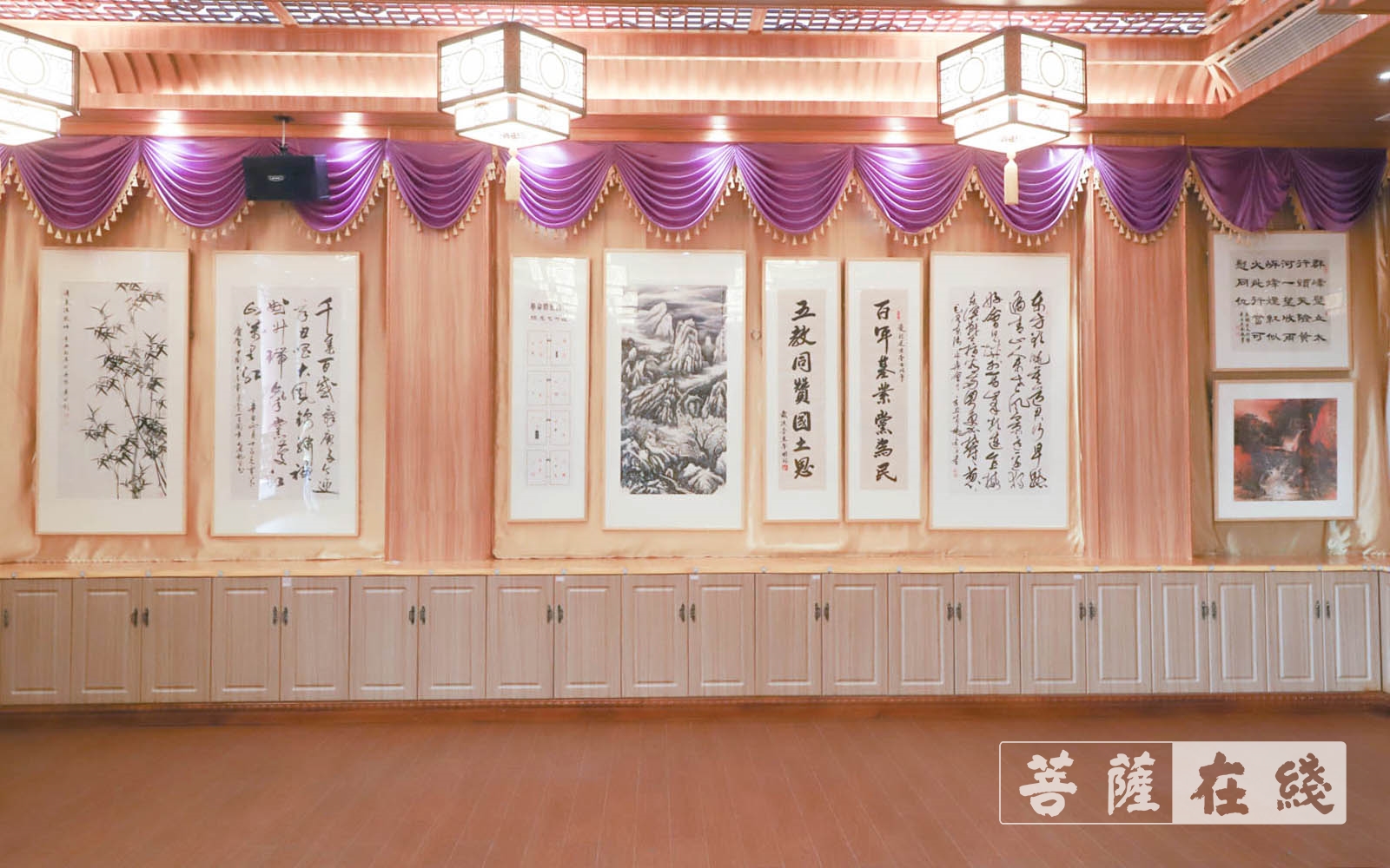 佛教-上海隆庆寺举行书画“荷”影、人文“养”心 ——庆祝建党百年文化活动