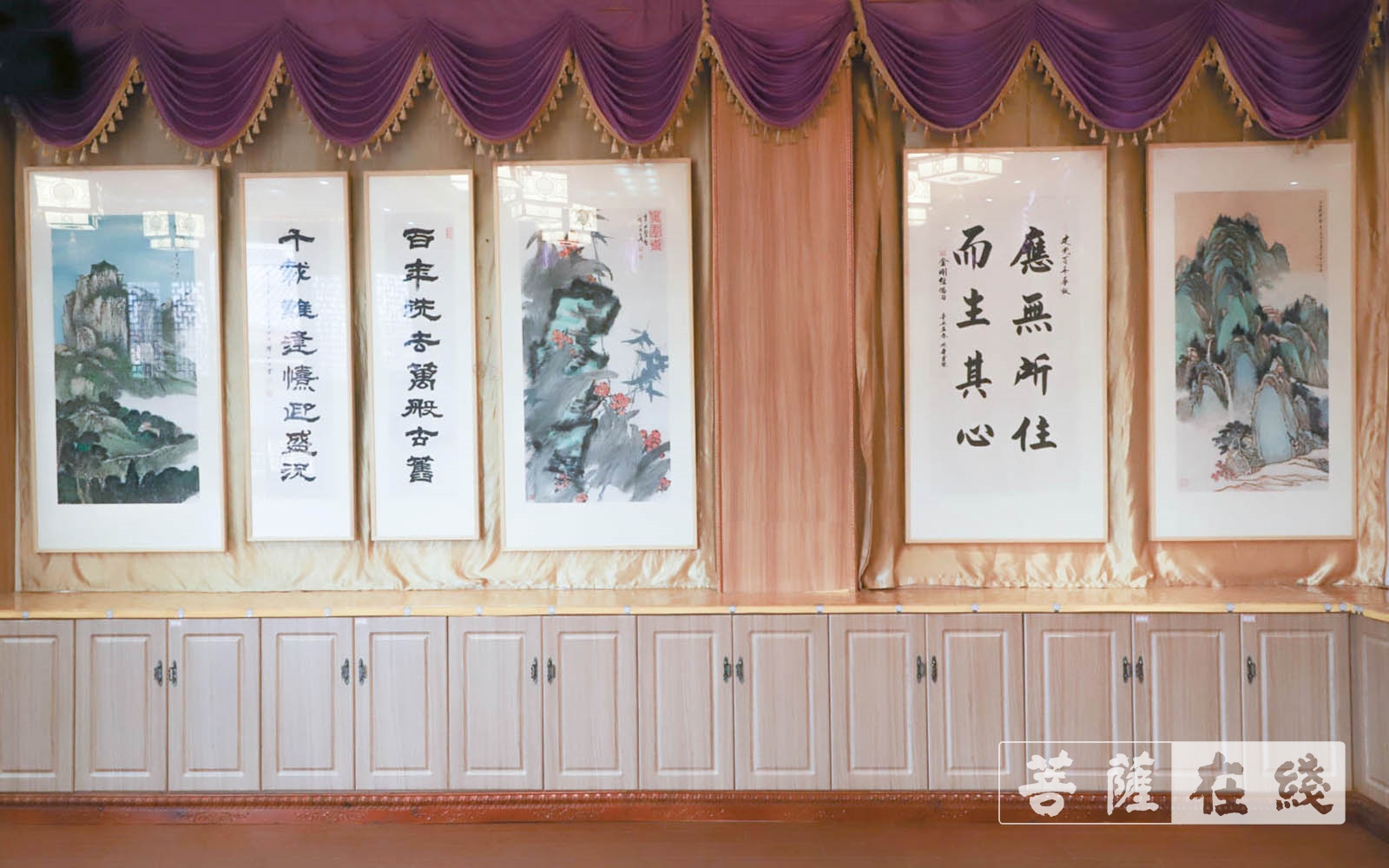 佛教-上海隆庆寺举行书画“荷”影、人文“养”心 ——庆祝建党百年文化活动