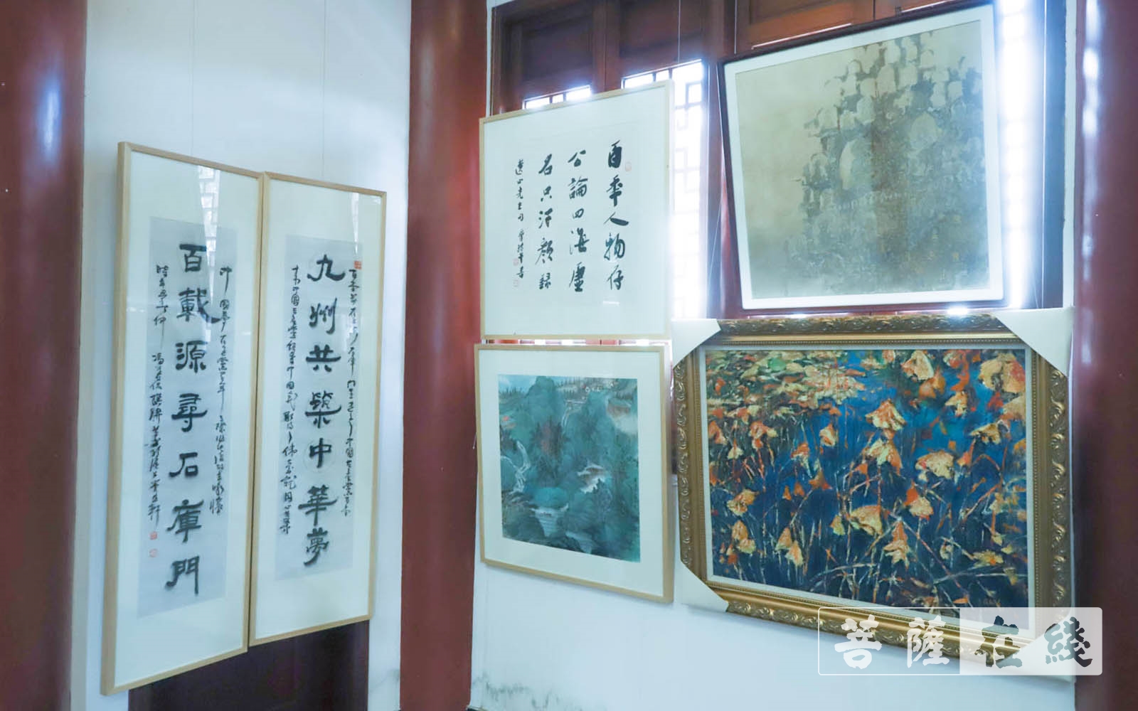 佛教-上海隆庆寺举行书画“荷”影、人文“养”心 ——庆祝建党百年文化活动