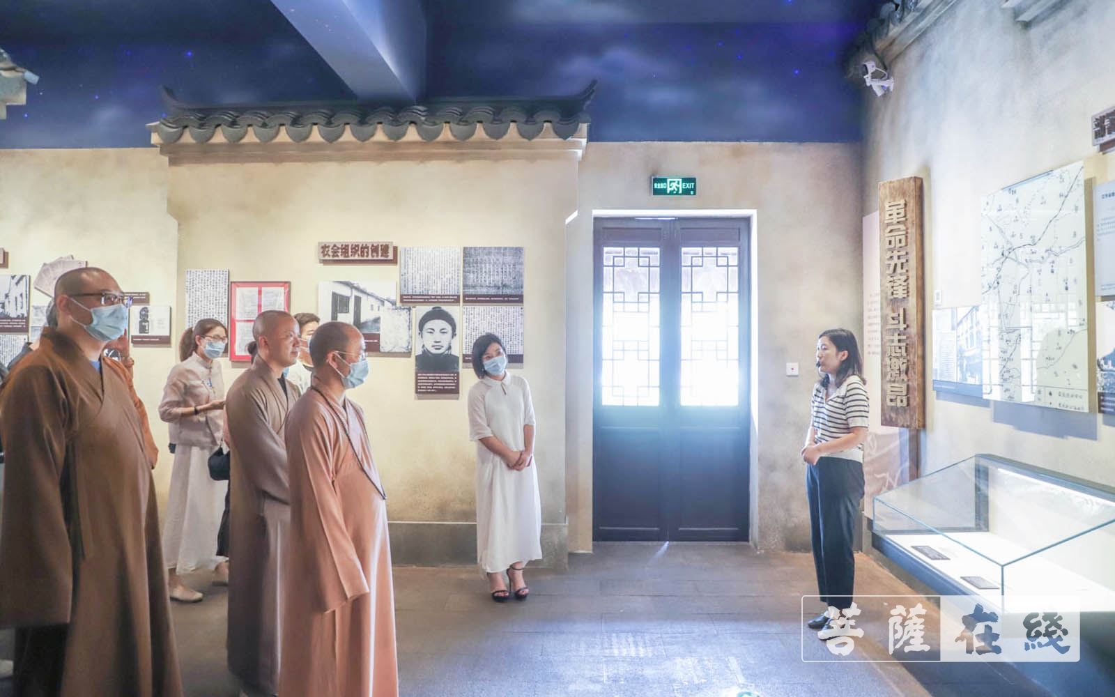 佛教-上海隆庆寺举行书画“荷”影、人文“养”心 ——庆祝建党百年文化活动