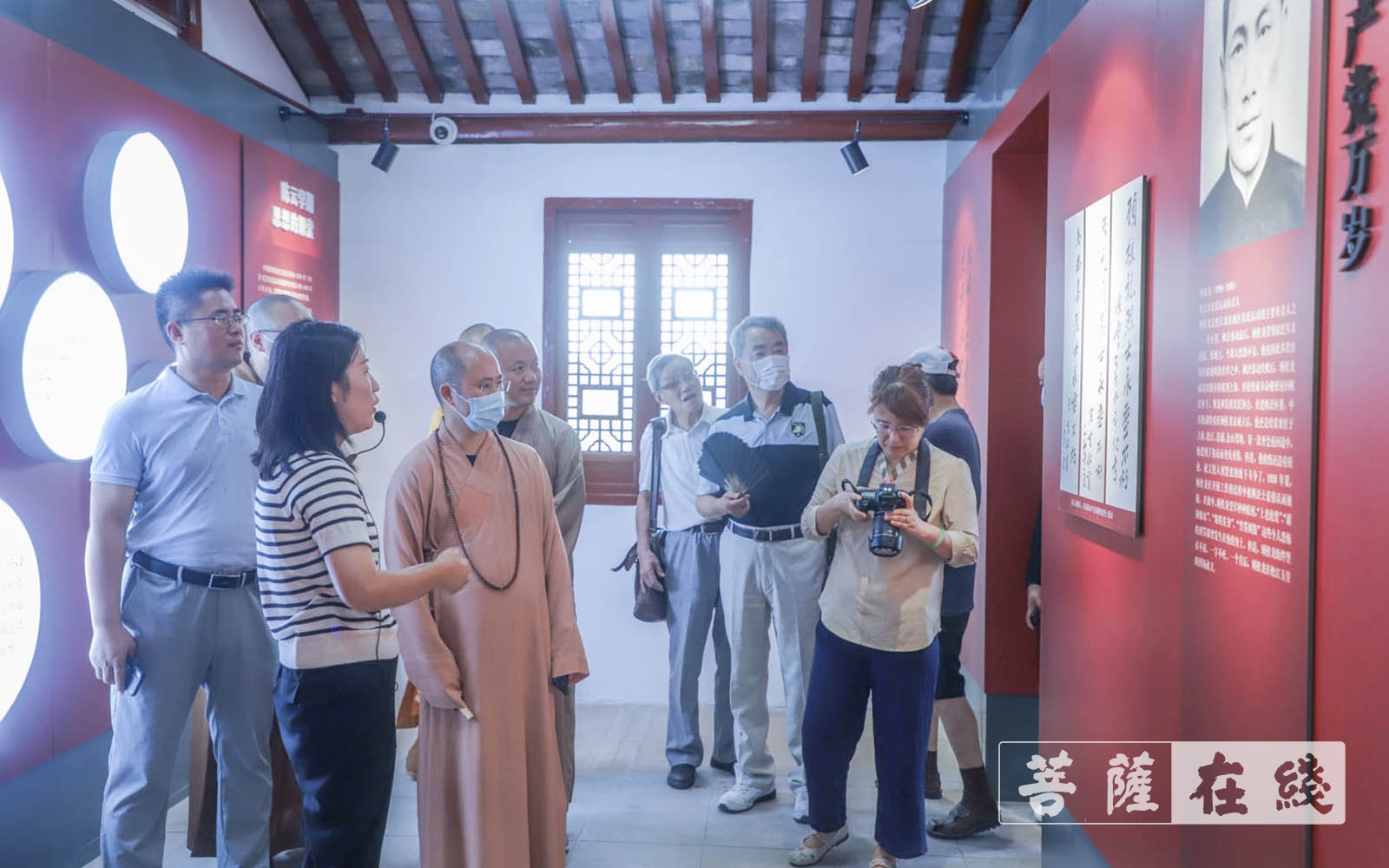佛教-上海隆庆寺举行书画“荷”影、人文“养”心 ——庆祝建党百年文化活动