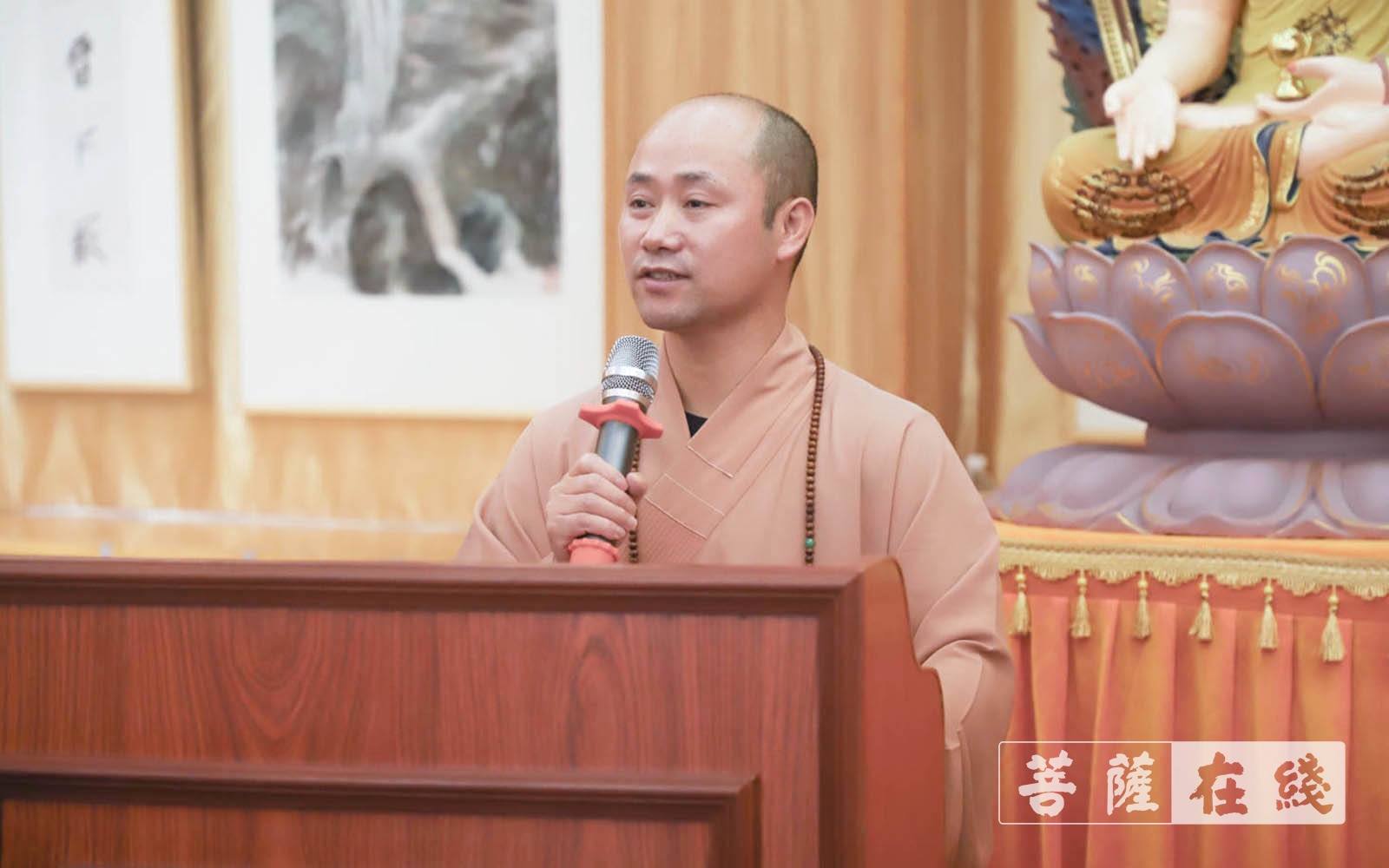 佛教-上海隆庆寺举行书画“荷”影、人文“养”心 ——庆祝建党百年文化活动