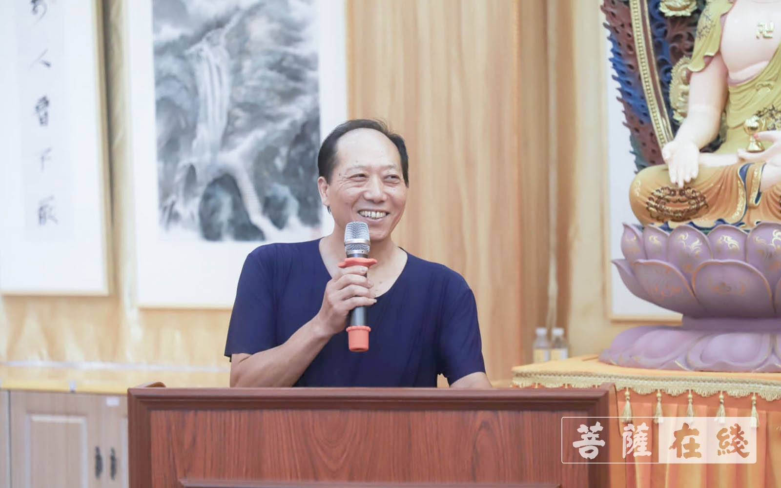 佛教-上海隆庆寺举行书画“荷”影、人文“养”心 ——庆祝建党百年文化活动