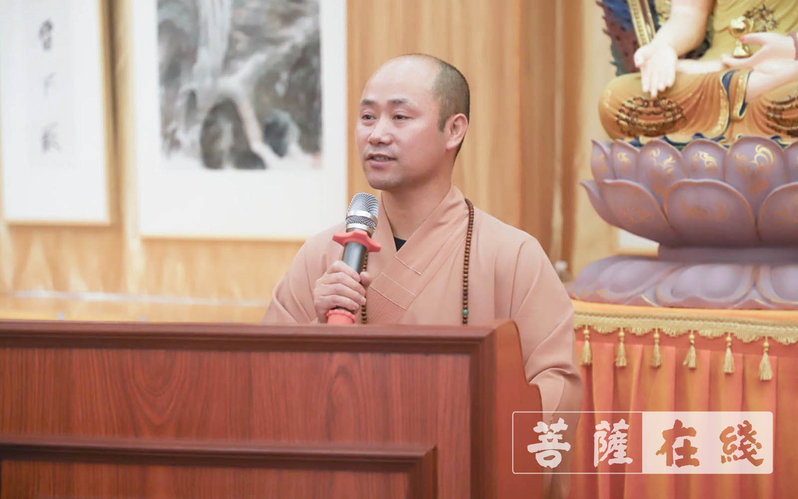 悟端法师提出三个重点(图片来源:大菩文化 摄影:妙祺)