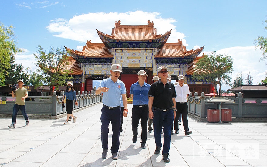 崇圣寺-云南省民宗委一行考核验收大理崇圣寺民族团结进步创建工作