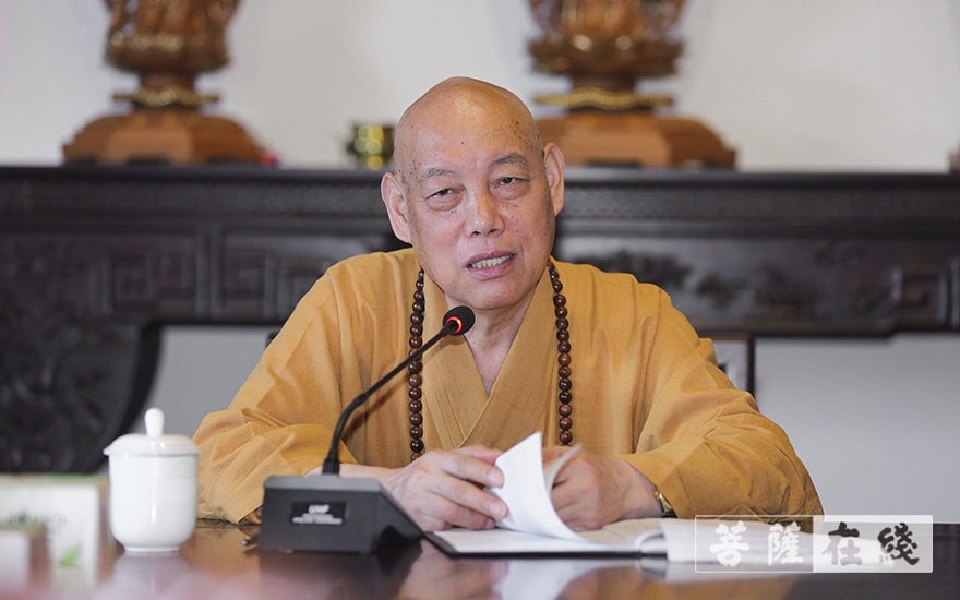 普陀山-普陀山佛教协会召开全山寺院（单位）六月十九香会期安全防疫暨抗台防汛工作会