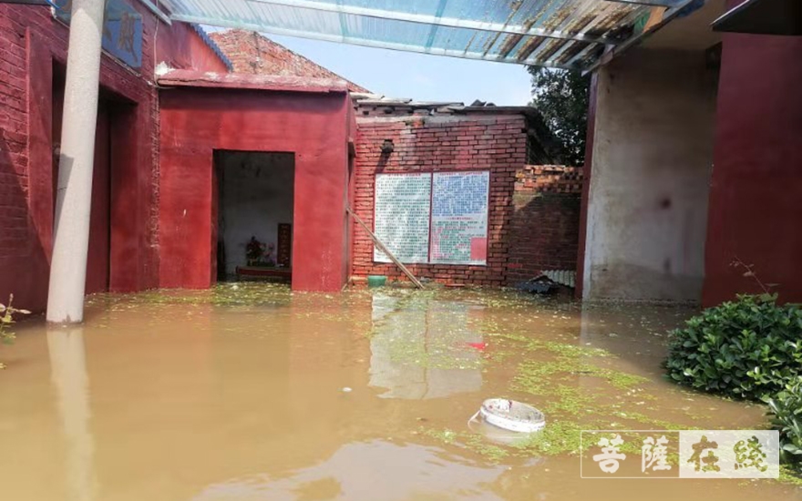 佛教-邢台市隆慈寺受暴雨影响受灾严重