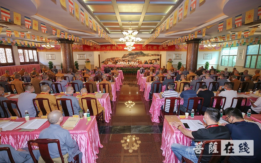 佛教-普陀山佛教协会召开第七次代表会议 道慈大和尚连任会长