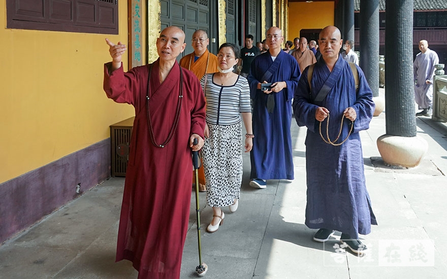 佛教-乐清市佛教协会红色之旅一行参访宁波天童禅寺