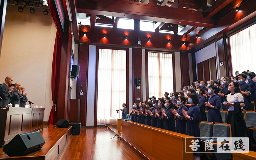 佛教-浙江佛学院(总部)举行2021年秋季居士班开班仪式