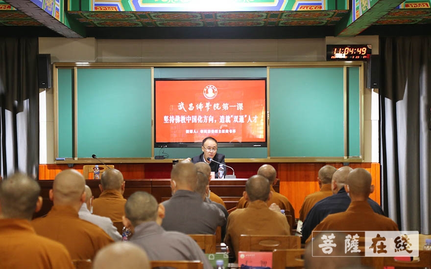 佛教-湖北省武昌佛学院举办恢复办学后首次开学典礼