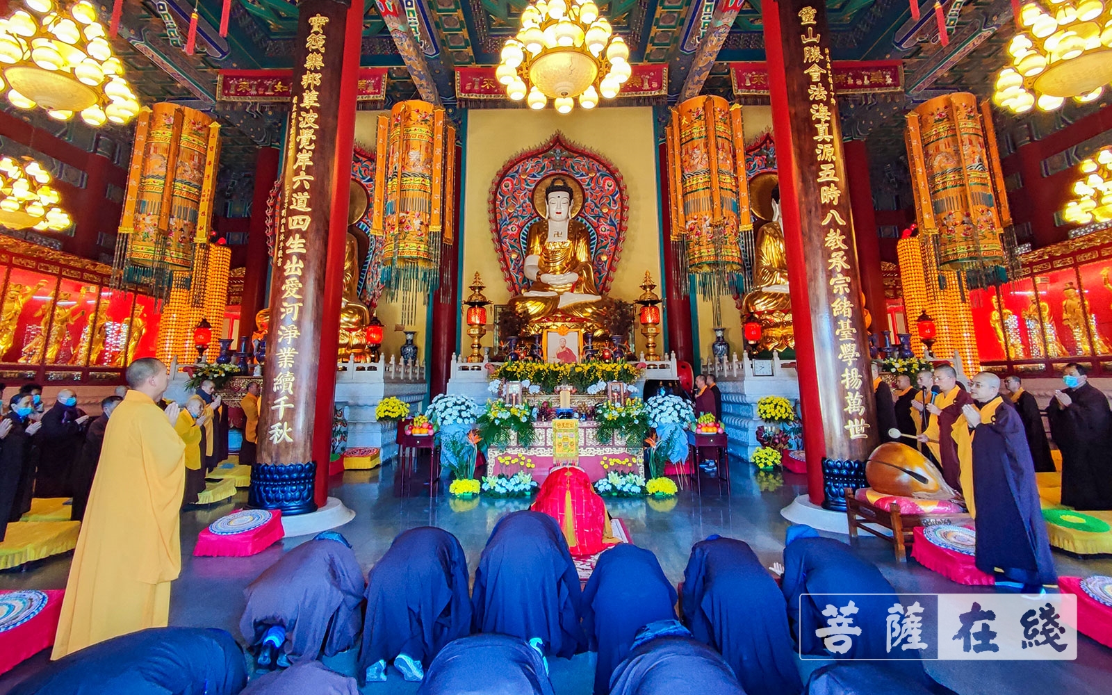 天津大悲禅院举行退居方丈宝菡长老圆寂一周年纪念法会