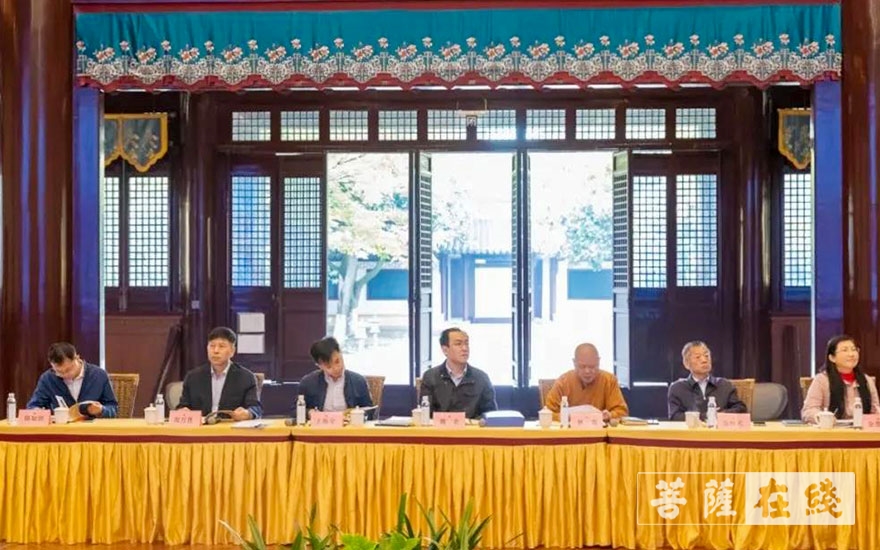 佛教-中央统战部宗教研究中心调研江苏佛学院寒山学院