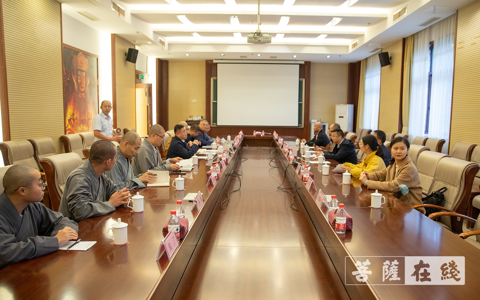 普陀山-安宁市委统战部部长一行考察学习中国佛学院普陀山学院