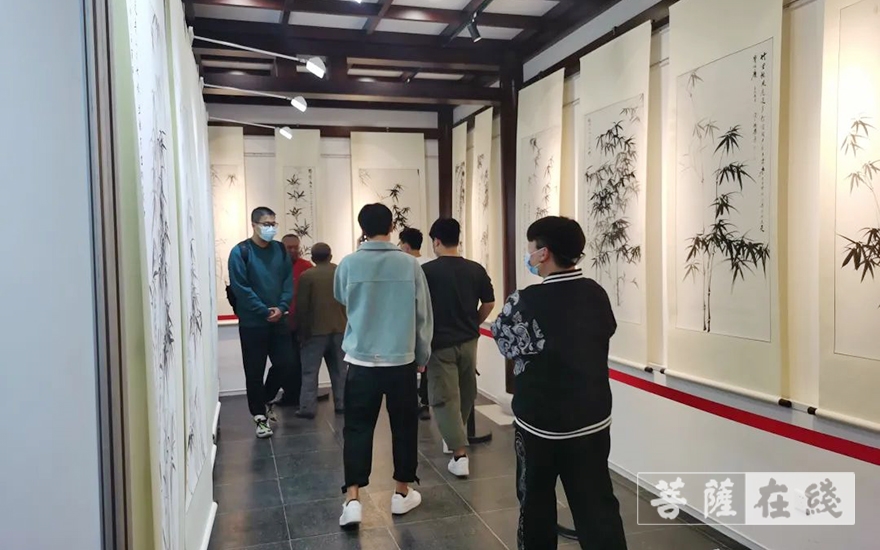寒山寺-苏州寒山寺举行观世音像艺术碑刻拓片公益展暨墨竹丹青展