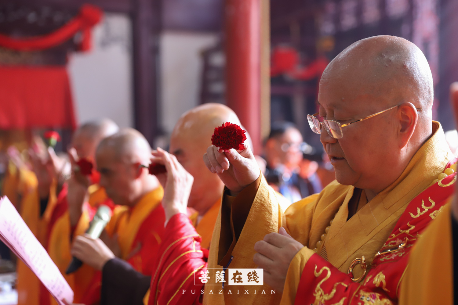 九华山释道源法师照片图片