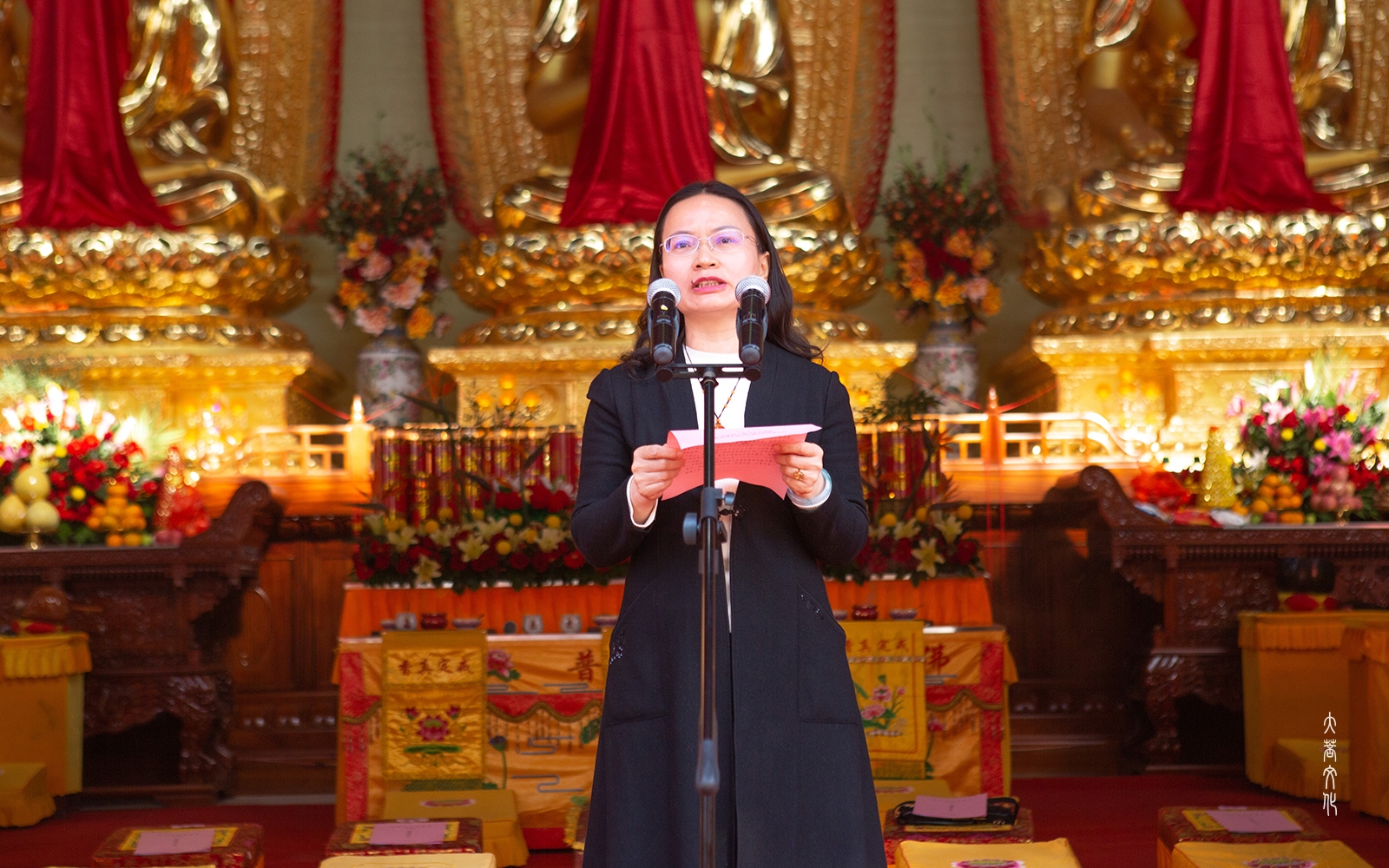 马祖岩宝兴禅寺举行瑞印法师晋院,老殿堂落成暨诸佛殿佛像开光庆典