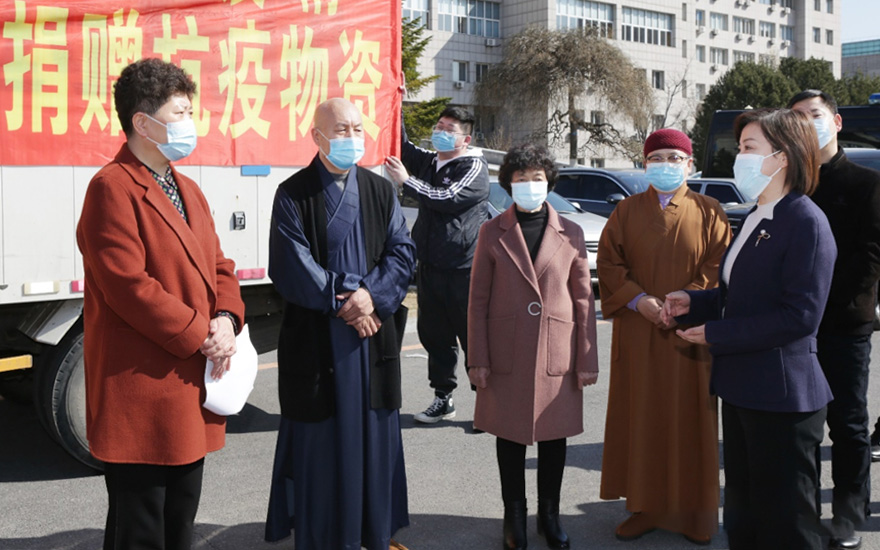 疫情-​锦州市宗教界向市疫情防控重点地区捐赠防疫物资