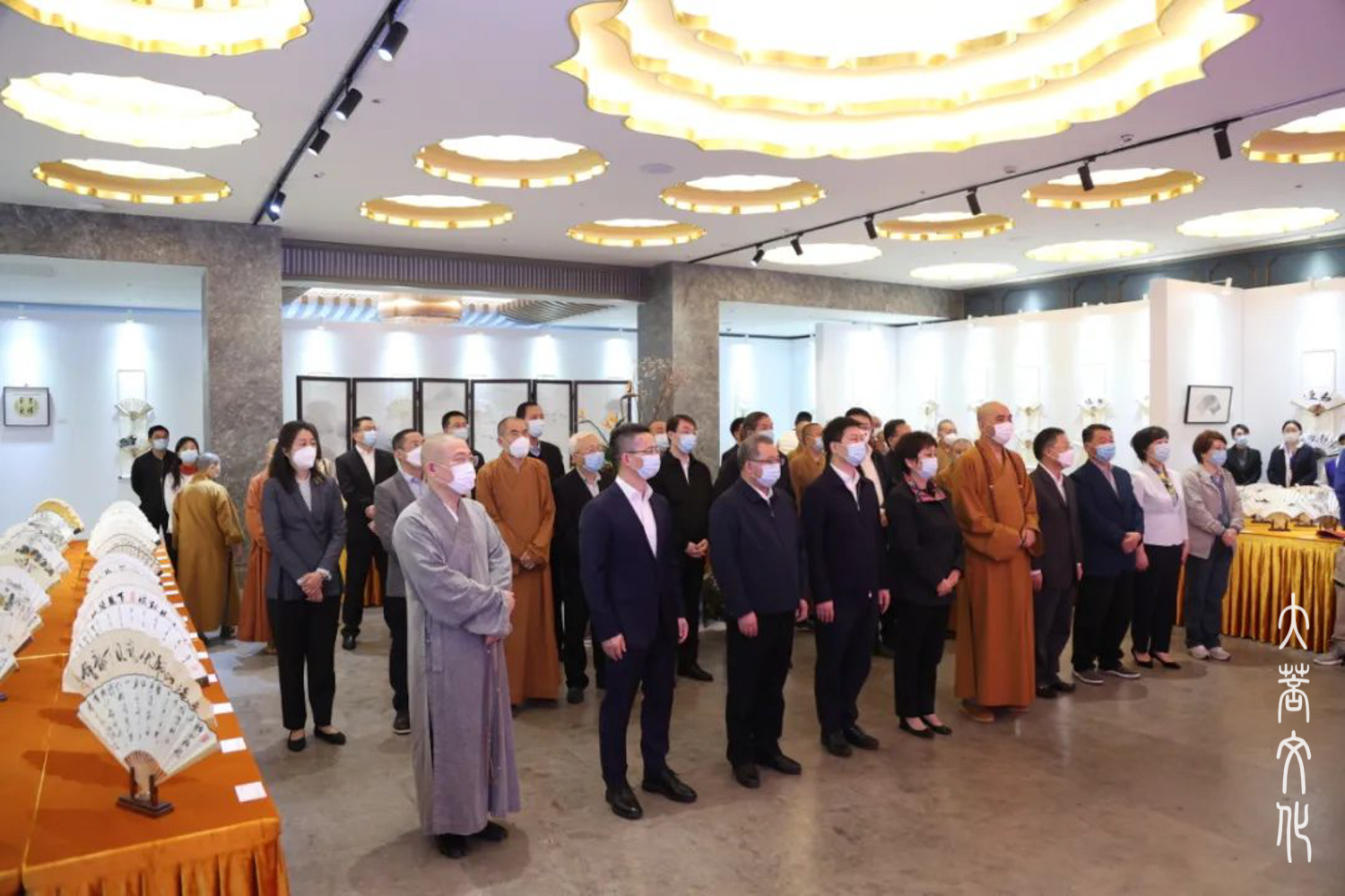 佛教-“同心——上海佛教扇文化艺术展”在宁国禅寺开幕
