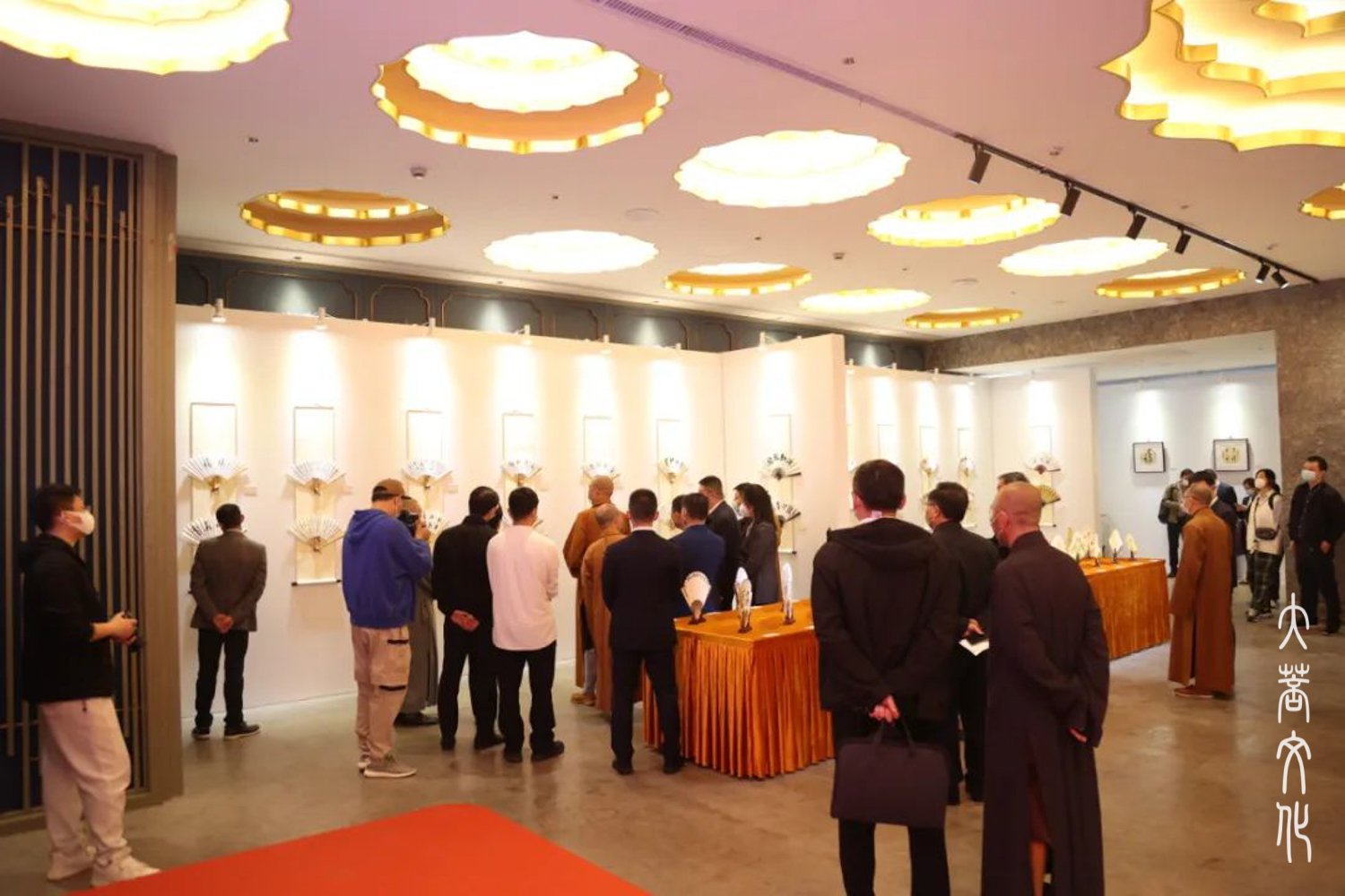 佛教-“同心——上海佛教扇文化艺术展”在宁国禅寺开幕