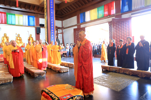 七宝教寺举行水陆洒净仪式 慧平大和尚主法