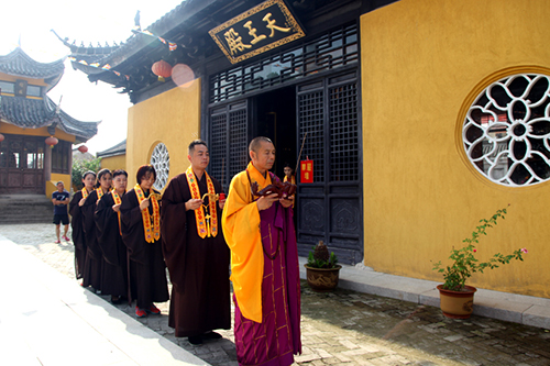江苏阜宁盘龙古寺水陆法会正式开坛