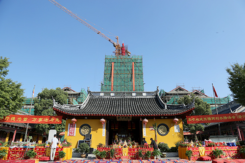 上海天光禅寺塔刹安奉仪式圆满