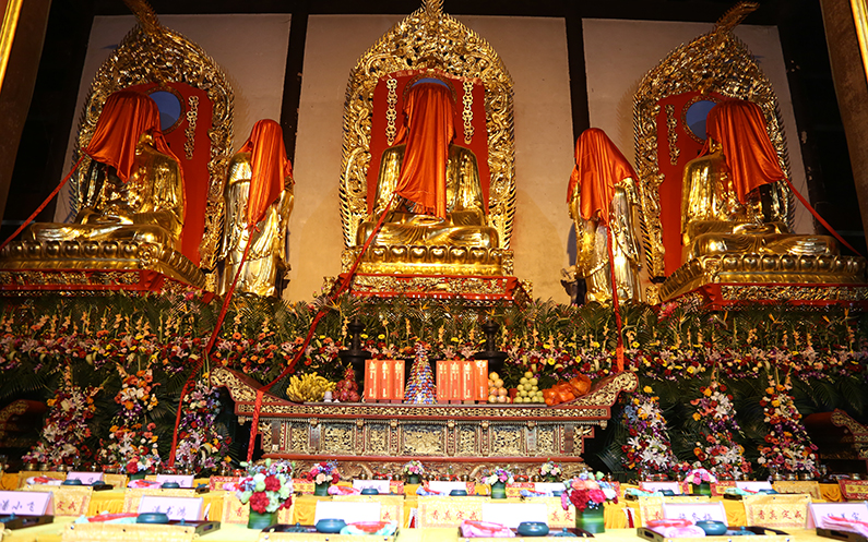 苏州包山禅寺大雄宝殿全堂佛像开光 十位大德法师主法