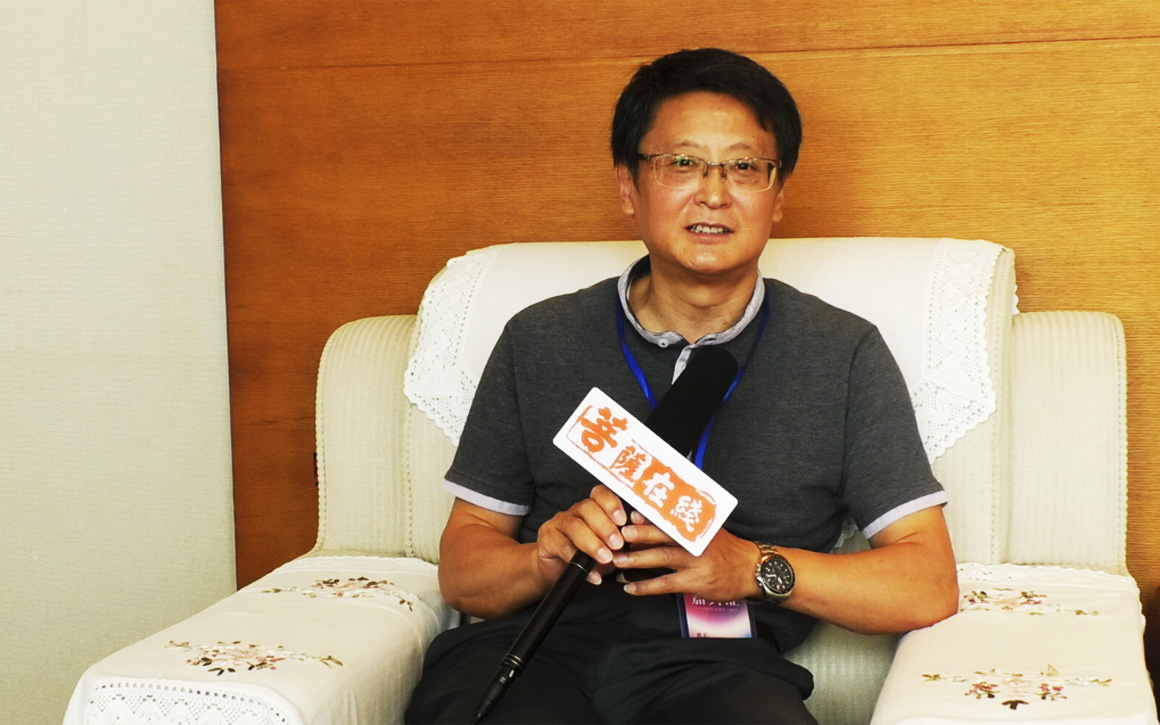 合卢寺“药师佛信仰与佛教中国化”论坛现场采访邢东风教授