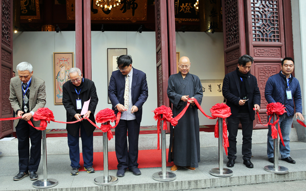 “灵鹫飞来佛教艺术展”在杭州灵隐寺开幕