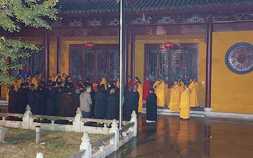 上海寿安寺壬辰年秋季水陆法会第四日三大师瑜伽焰口