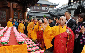 上海西林禅寺举行四面观音圣像开光法会