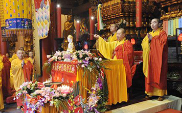 上海玉佛禅寺隆重举行2012年度冬至众姓水陆法会