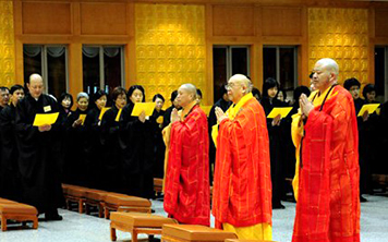美国洛杉矶法印寺2012传授在家五戒暨菩萨戒戒会举行