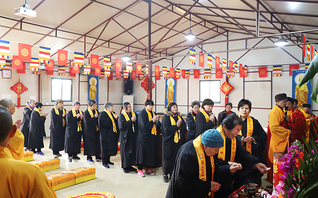 上海省殿禅寺举行迎新年祈福吉祥法会